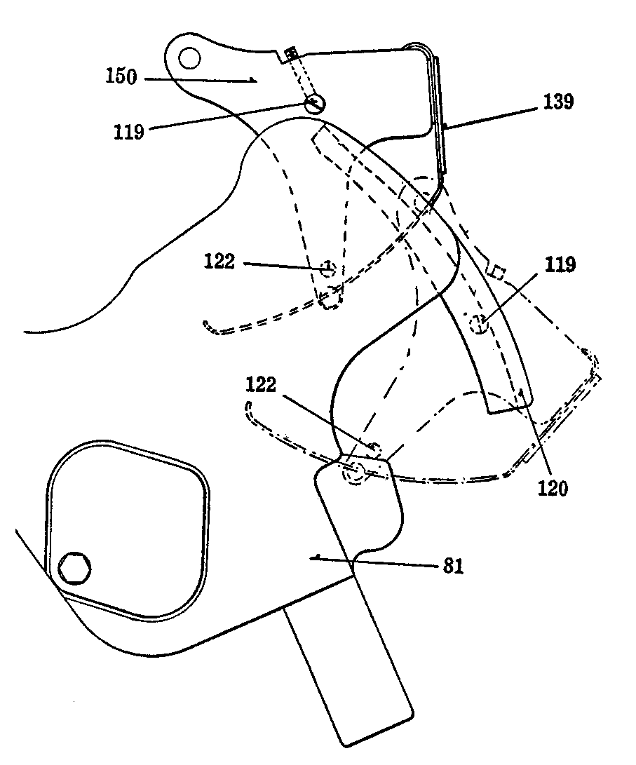 Line drawing of channel frame