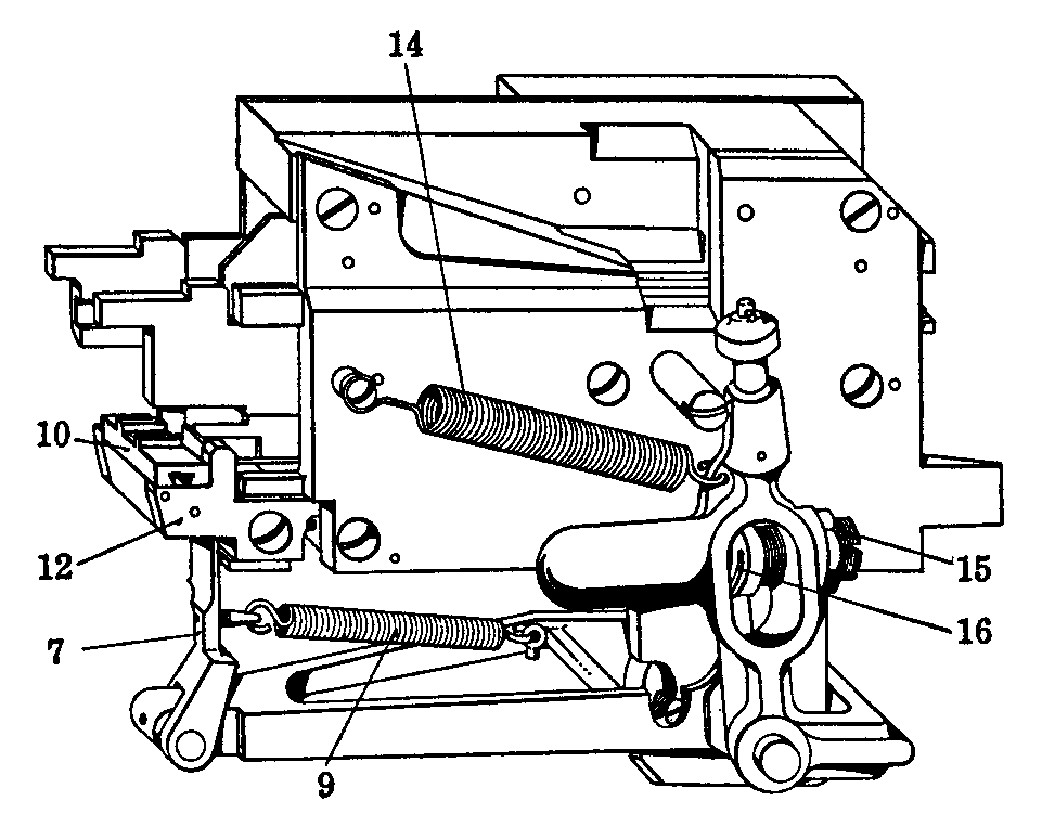 Line drawing of distributor box