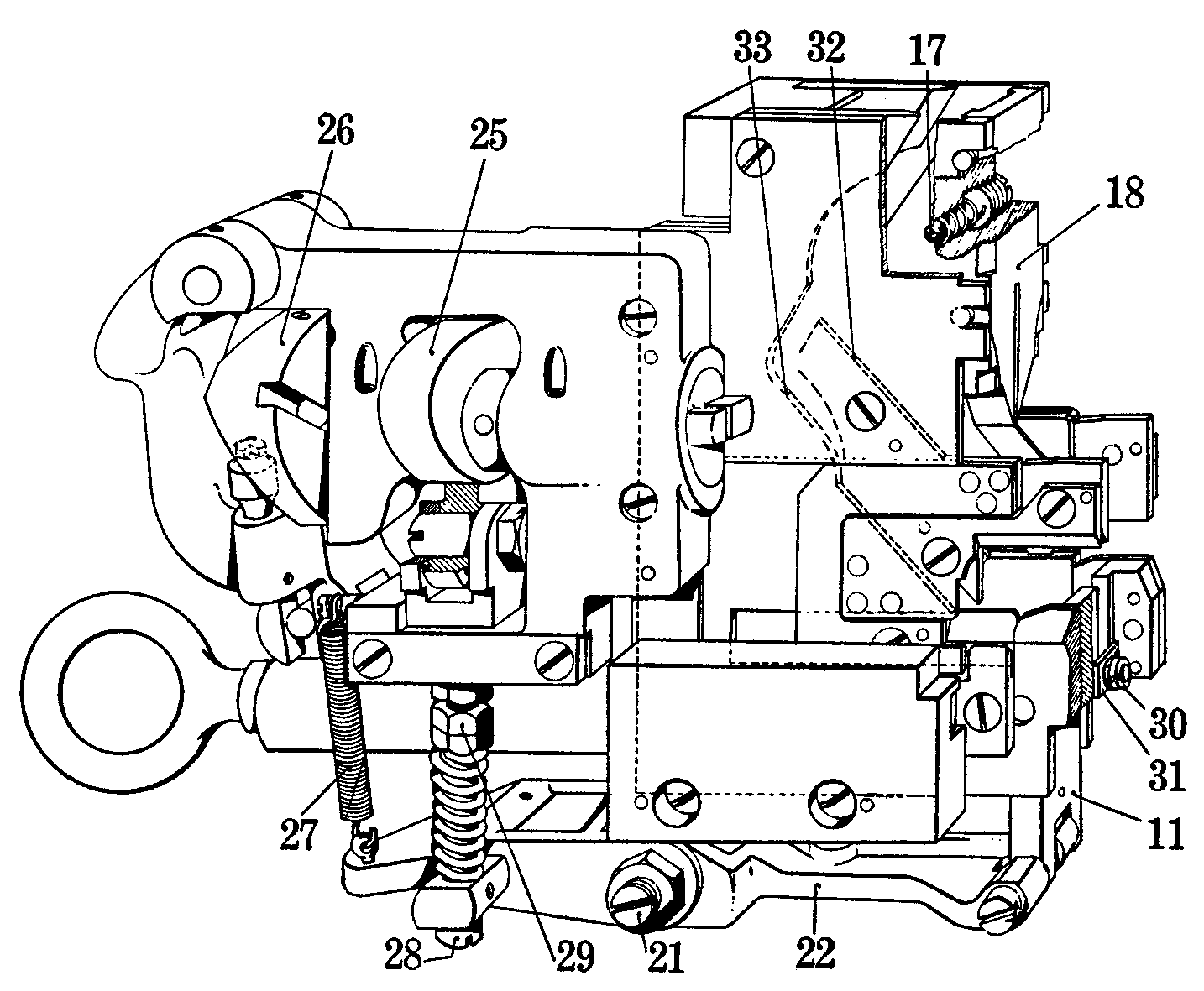 Line drawing of distributor box